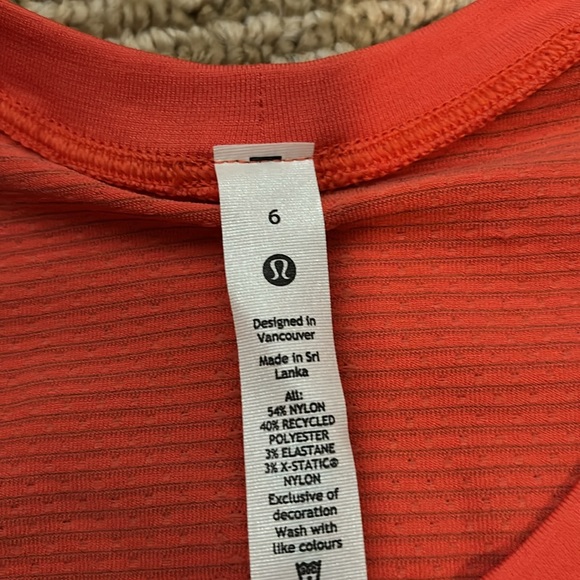 Lululemon Swiftly tech reg length long sleeve Newer style in excellent condition - Picture 5 of 5
